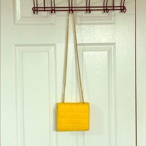Yellow Fuzzy Bag